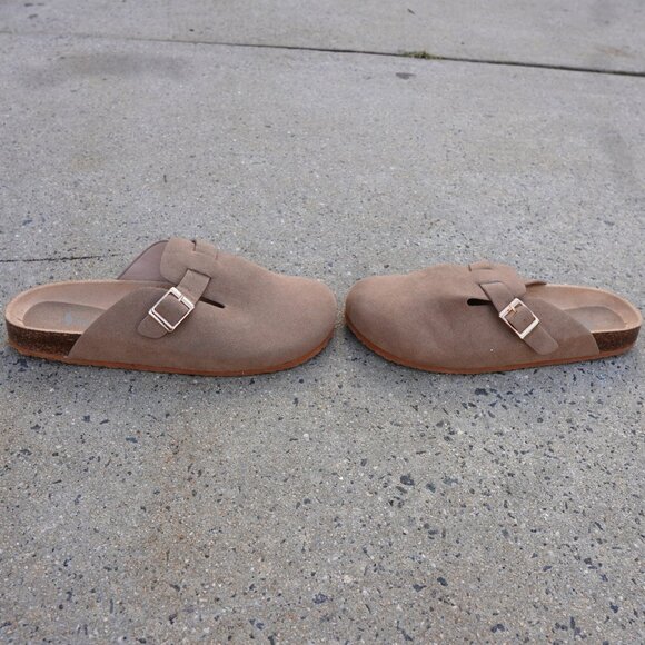 Sheln Tan Footbed Clogs Mules Size 11 Boho Comfort - Picture 6 of 6